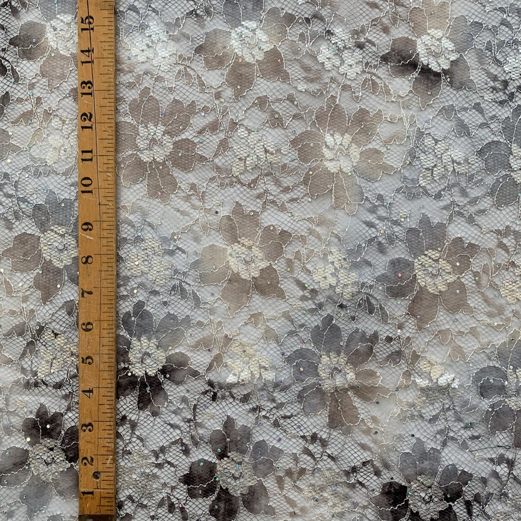 Crystal detailed lace